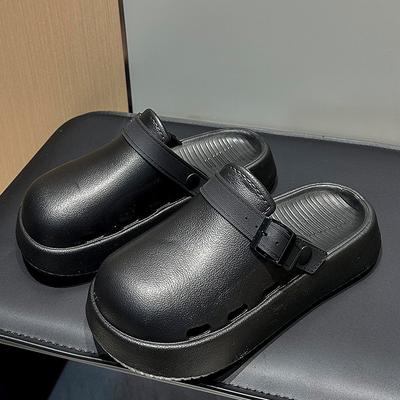 Modne klapki Kidmi dla mężczyzn i kobiet, letnie modne klapki EVA, oddychające, antypoślizgowe, lekkie kapcie do noszenia w domu, z zakrytymi palcami, klapki plażowe do noszenia na zewnątrz