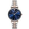 AR11092 Quartz Crystal Blue Dial Ladies Watch