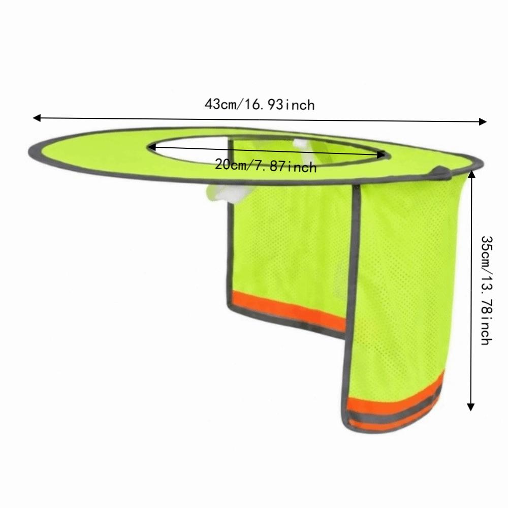 3PCS With Breathable Mesh Hard Hat Sun Shield with Reflective Stripe Helmet Sun Shade, for Cycling