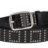 Original Punk Style Rivets Belt Unique Metal Studs for Fashion Statements in Jeans Wear with Comfortable  PU Belt