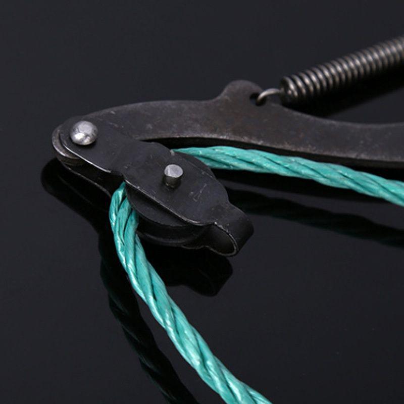 High-Altitude Labor-Saving Pruning Shears with Rope and Single Pulley for Tree Branches, Black