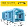 Inflatable Paint Booth Spray Paint Tent 26x15x10ft for Machine Painting