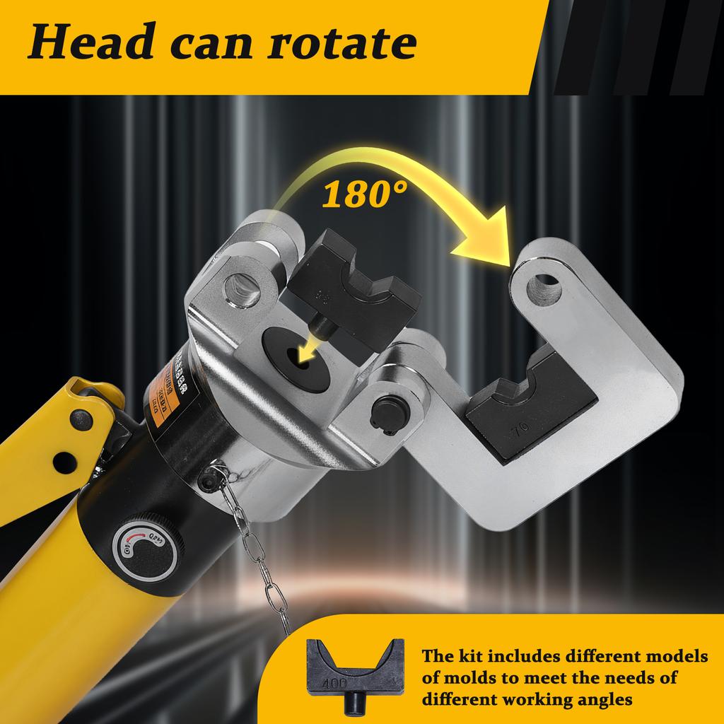 YQK-30/YQK-240 Integral Hydraulic Plier with Toolbox Convenient Cable Crimping Pliers Thicken for Repair/Industrial/Electrical