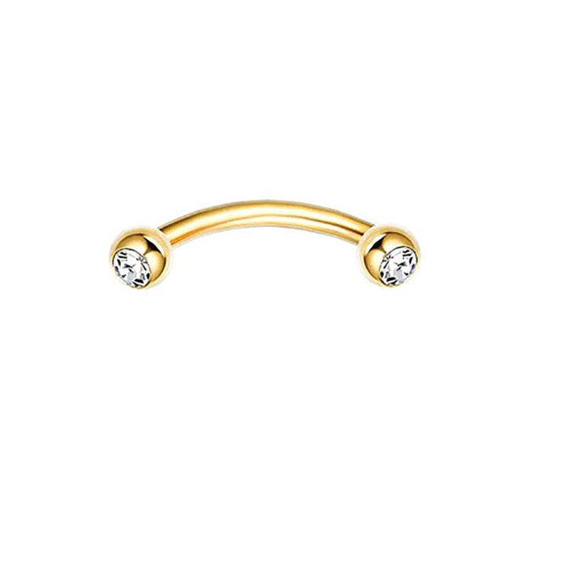 1/11Pcs 16G Eyebrow Rings for Women, Curved Barbell Belly Lip Rings Cartilage Daith Earring Tragus Helix Rook Piercing Jewelry