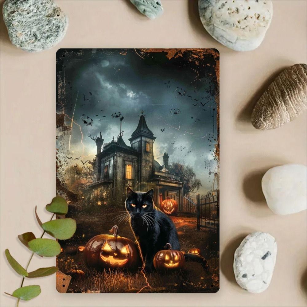 Funny Pig in Meadow Metal Tin Sign Wall Decor 20x30cm