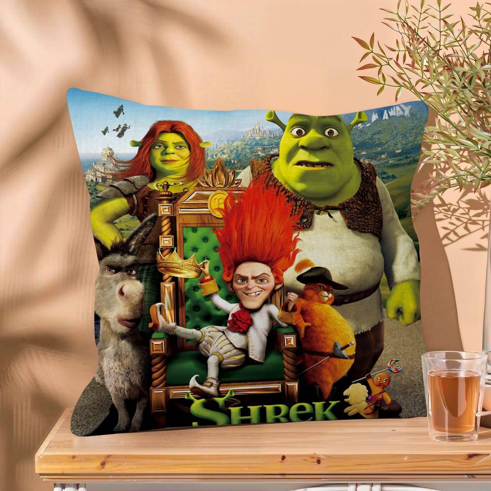 Cartoon Shrek Pillow Anime Pillow Sofa Bed Head Pillow Cover Cushion Cover Fashion