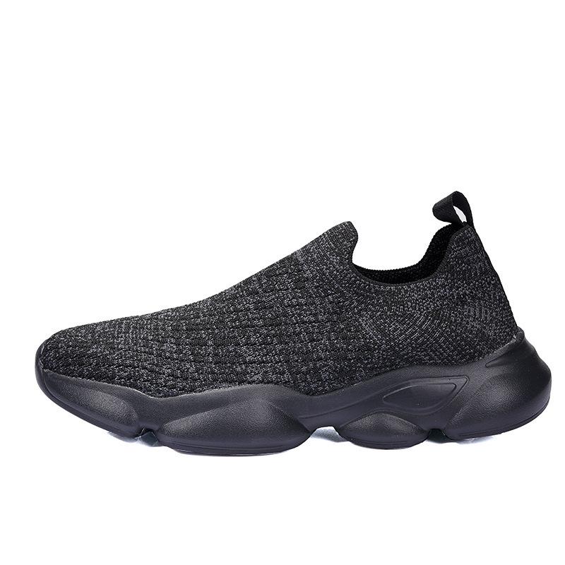 

2024 весна и лето новые модные носки обувь с одной педалью большого размера мужская обувь спортивная и для отдыха сетчатая обувь 39 чёрный