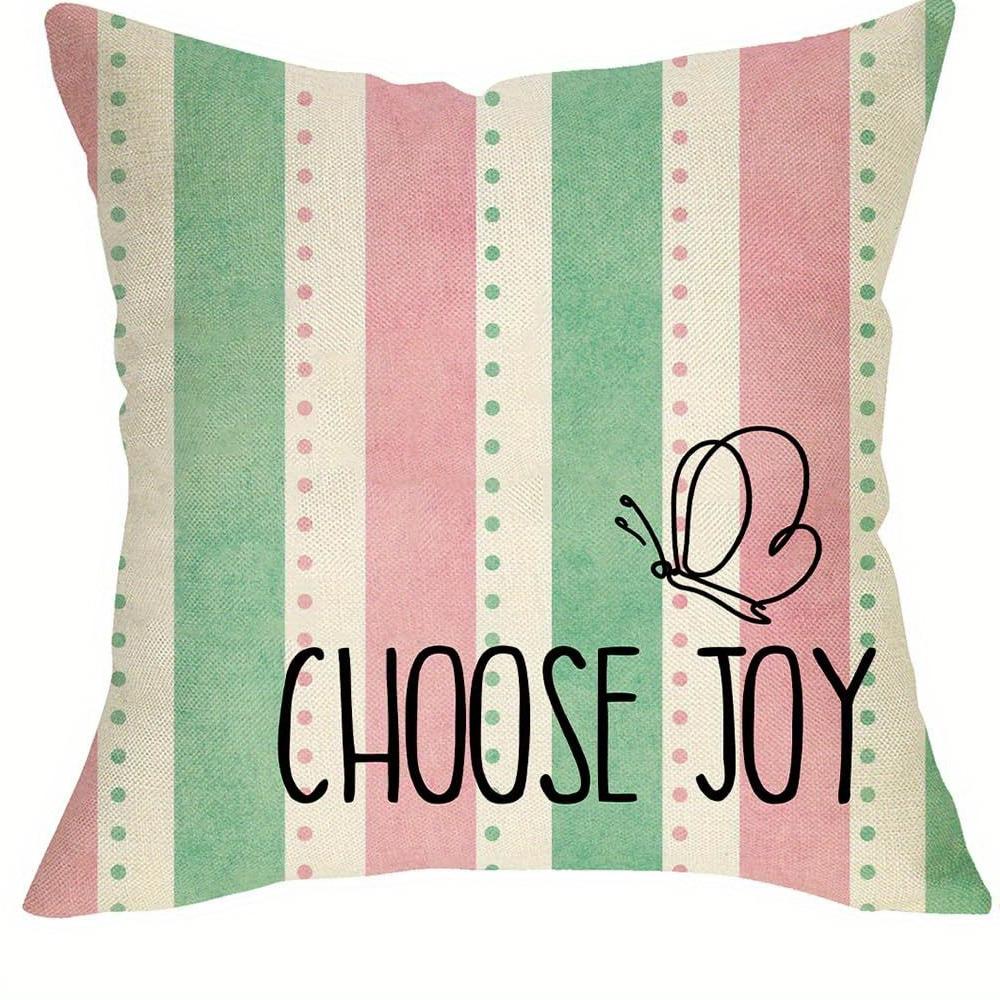 

Idyllic Floral - Butterfly Pillow Covers with Uplifting QuotesLiving room sofa cushion cover, room decoration 45x45cm-1pcs