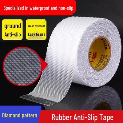 Transparent Self-adhesive Anti-slip Rubber Strips: Wear-resistant, Waterproof, High Viscosity for Kitchen & Bathroom Steps.