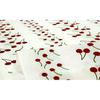 Sen no Anbo Tenugui "Cherry Cherry" - Hand-dyed 100% Cotton, Tokuoka Fabric, Made in Japan (35cm x 100cm) - Refreshing Stripes, Cute Early Summer