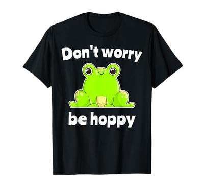 Frog Motif Frogs Worry Hoppy T-Shirt