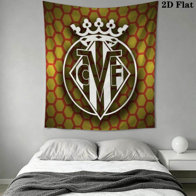 Villarreal Wall Tapestry Aesthetic Wall Hanging Printed Fabric Blanket Decorative Tapestries for Bedroom Living Room Home Decor