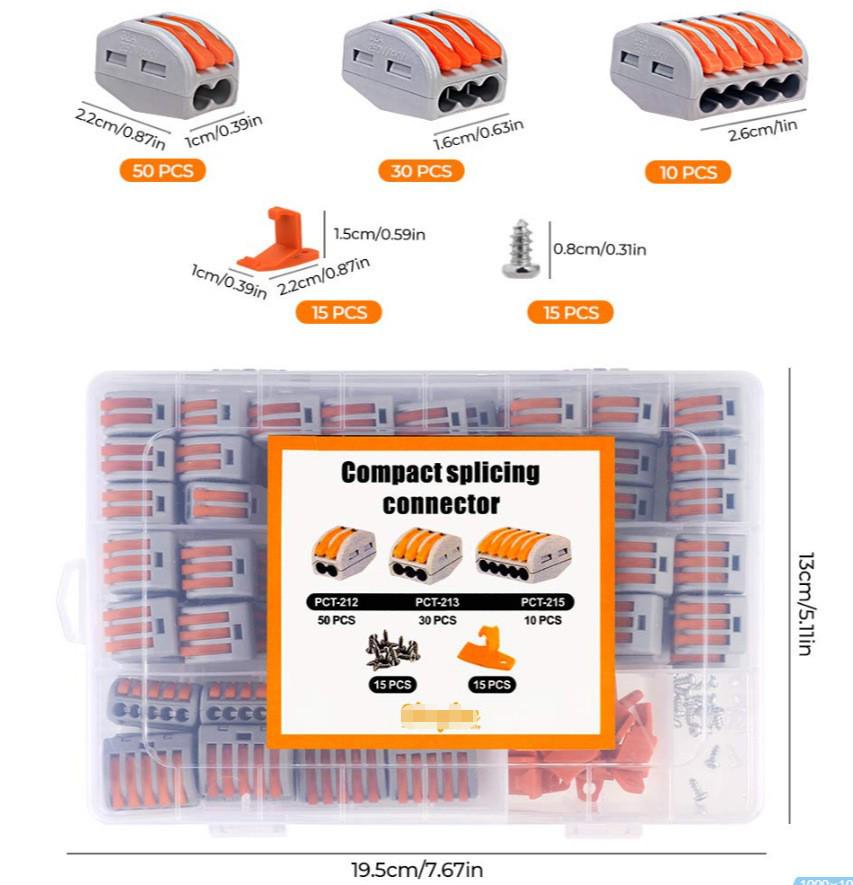 Universal Quick Wire Connector for Soft & Hard Wires, 21-120