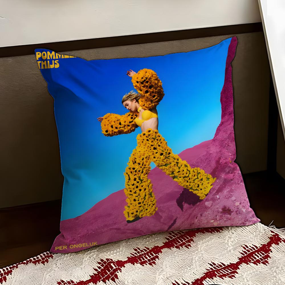 PPommelien Thijs Gedoe Cushion Cover Reversible Soft Durable Pillow Cover Home  Car MultiScene Use for Daily Comfort
