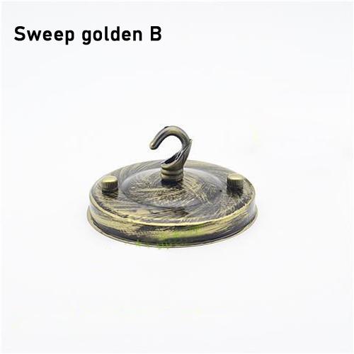 Vintage Ceiling Plate Iron Black/white/gold/ DIY Pendant Lamp Decoration Retro Ceiling Holder For Light Fitting Lamp Base