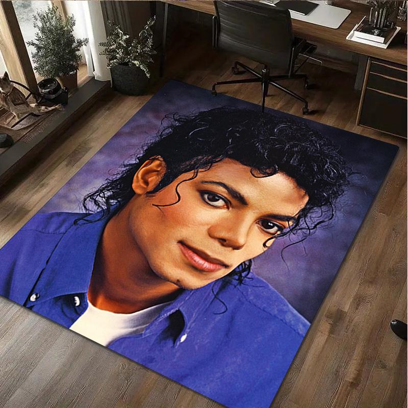 Michael Jackson Druck Teppich - Heimdekoration Teppich Für Wohnzimmer Schlafzimmer Bodenbelag Computerstuhl Bereichsteppich