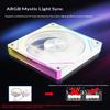 12Cm Argb 4 Pin Computer Case Fan Quiet Cooling 12V Large Air Volume 800-1600Rpm For Desktop Gaming Pc Build