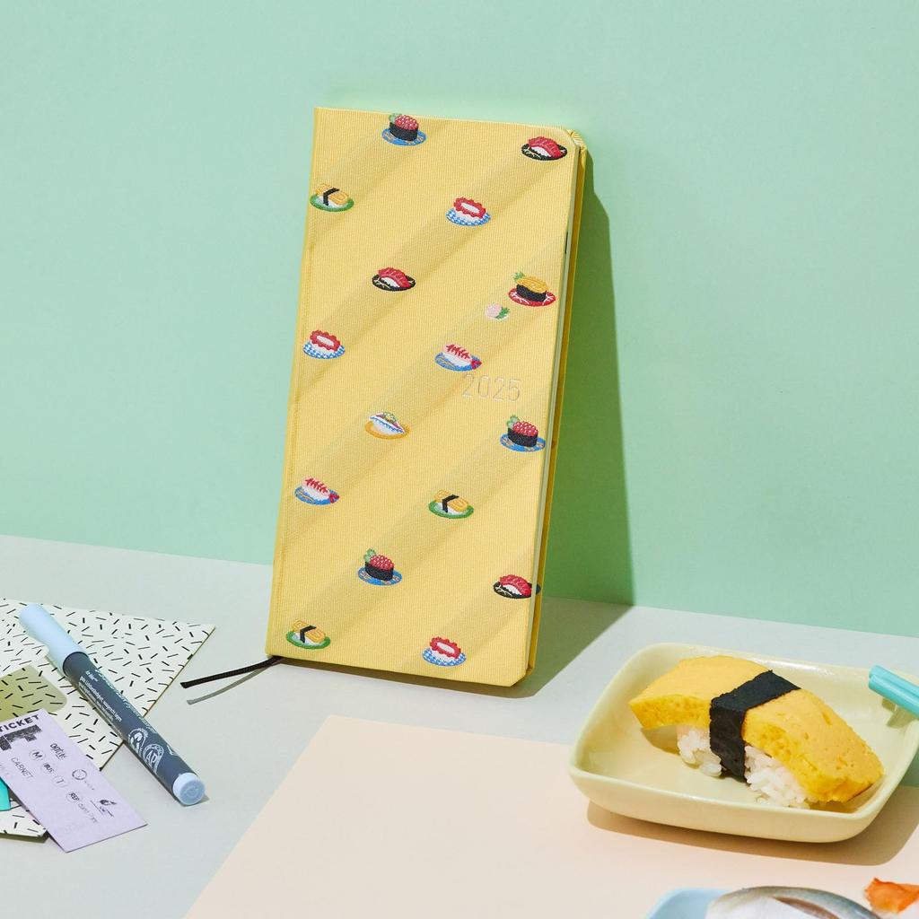 Hobonichi Techo 2025 Weeks Tie January Start Weekly Planner Weekly Slim Vertical & Chief/SUSHI Left-Hand