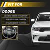 Glossy Black Inner Steering Wheel Cover Trim Bezel For 2015-23 Dodge Challenger