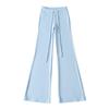 Trendy Women's Fleece Yoga Sweatpants with Drawstring Waist and Micro-flare Design