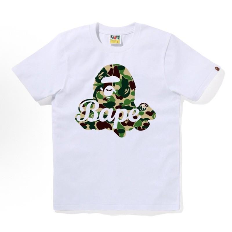 Heavyweight 260g Cotton Graphic Tee Men - Oversized Streetwear T-Shirt With Cartoon Ape Head Print Casual Wear