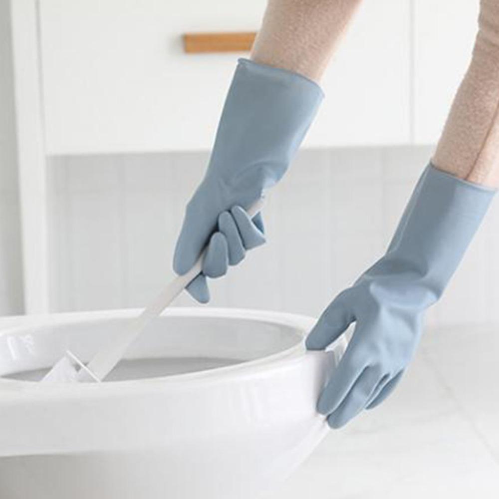 3 Pairs PVC Cleaning Gloves Waterproof Housework Gloves Reuseable Washing Gloves Kitchen