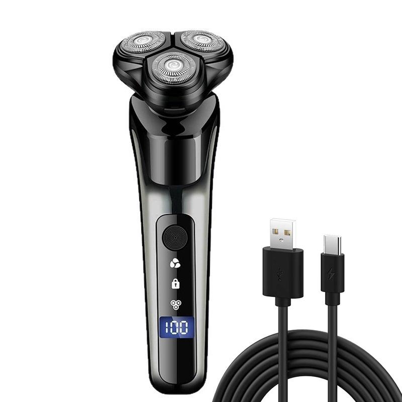 New hair clipper three-in-one men's razor rechargeable razor electric ultra-clean multi-functional beard cutter head portable