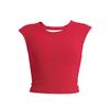 Women's Short Sleeve Backless Sports Top with Bra Pads - Quick Dry, Beautiful Back, Ideal for Pilates & Yoga.