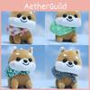 Lovable Shiba Inu Plush Backpack Doll Cozy Dog Keychain Pendant Soft Short Fur