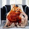 1pc, Warm and Cozy Watercolor Warthog Blanket - Seasonal Home Decor, Perfect for All Seasons, Soft Flannel Throw Blanket - Versatile & Cozy