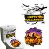 2Pcs Toilet Stickers Halloween & Bat 3D Pumpkin Sticker