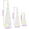 Christmas Tree 3 pcs Multicolored 20 x 20 x 80 cm Acrylic