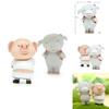 Cute Resin Pig And Lamb Statue With Resin Craft For Collectors And Giftgiving