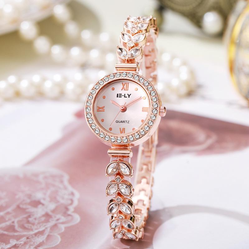 Nieuw Zeemeermin Mode Dames Horloge met Diamanten: Exclusieve Niche Stijl voor Studenten en Feesten