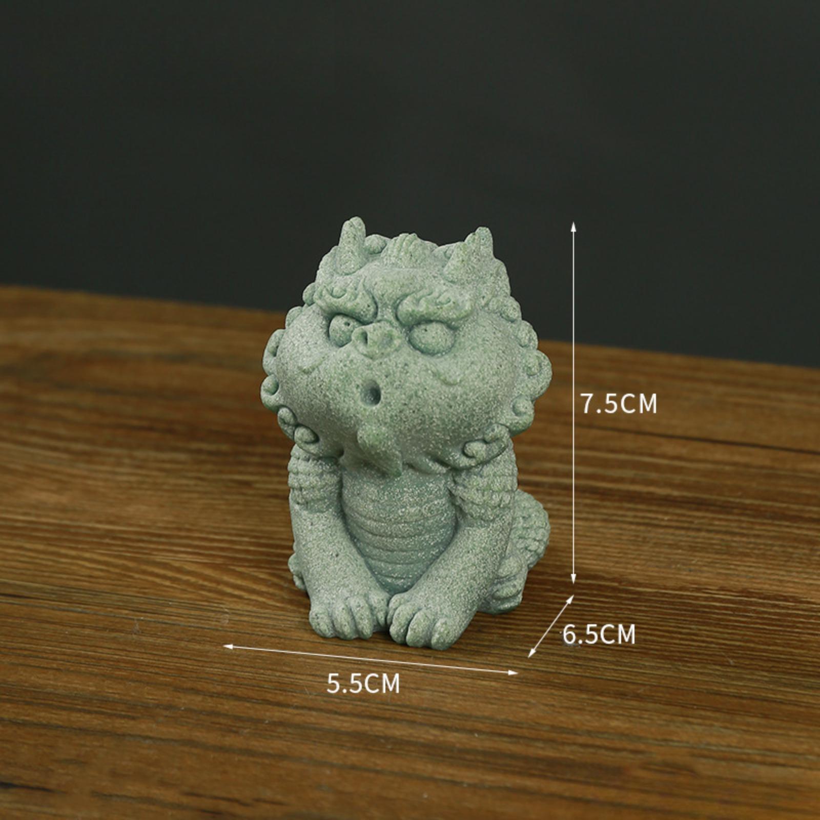 

Украшения фен-шуй, собачки Фу, бонсай, аквариум, статуэтка для рыбок, азиатские восточные статуи, статуэтки Ци Линь, садовые украшения, настольные, привлекающие богатство и удачу Style 3 серый