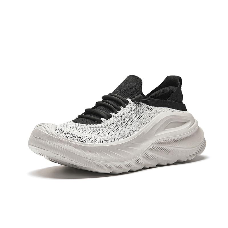ANTA Chuang 6.0 Men Professional Cushioning Running Shoes White Black 912527777-2