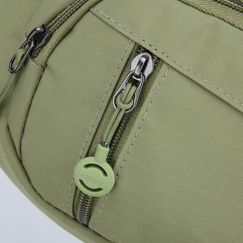 Unisex Lightweight Waist Pack – Secure Zippered Pockets, Adjustable Strap Wear As Chest or Belt Bag