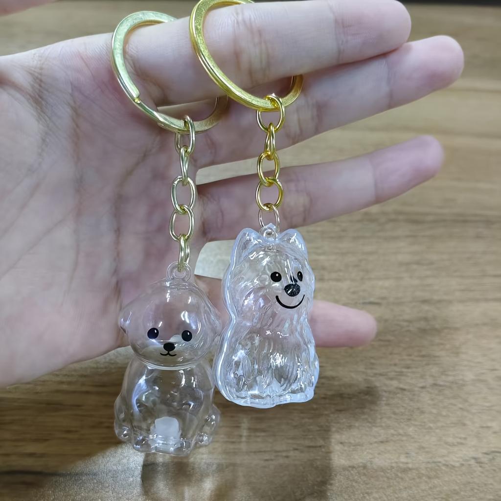 2 Stück Transparente Aufbewahrungsbox für Tierhaare - Gedenkkapsel für Hunde, Flasche mit Schlüsselanhänger als Andenken an Haustierhaare - Geschenk für Haustierbesitzer