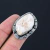 Birthday Gift For Her Natural Scolecite Multi Stone Ring Size 7.5 925 Silver