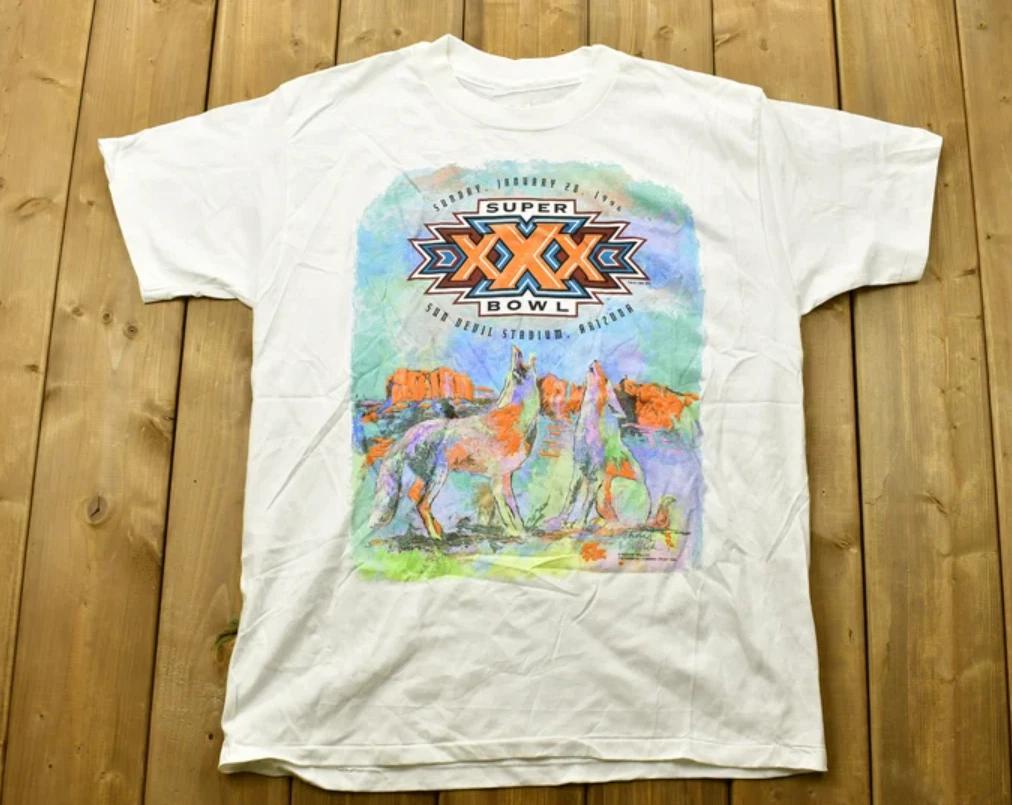 

Vintage 1995 Superbowl Arizona Sun Devils Deadstock T-shirt - Single Stitch - NF XL