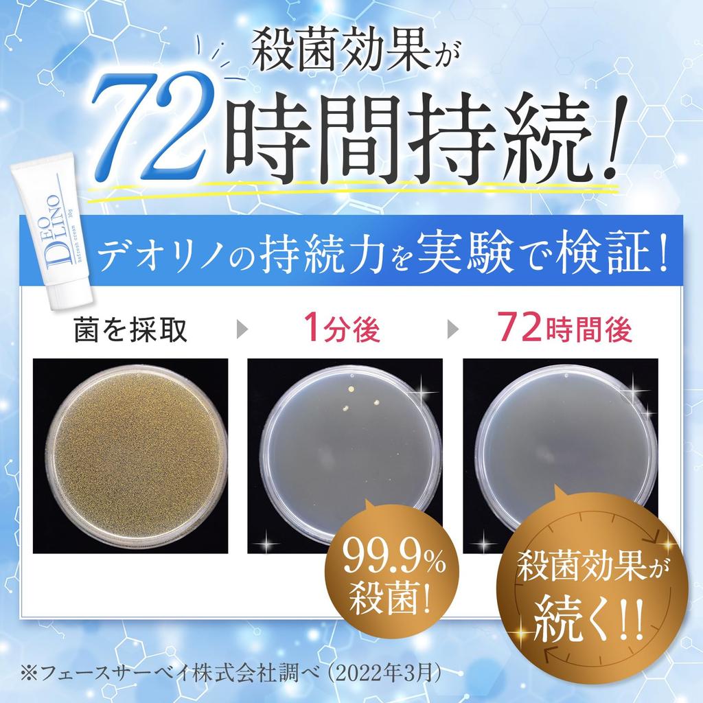 DEOLINO Deodorant Armpit Odor for Delicate Odor Deodorizing for and Sweat Hand and Facial Lasting Effect Cream, Antiperspirant, Cream, Fragrance-Free,