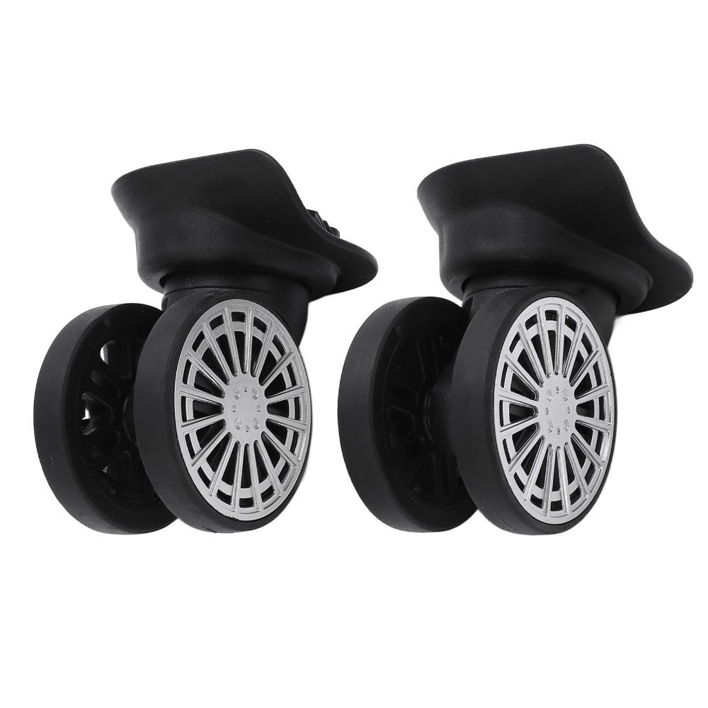 1 Pair Wear Resistant Swivel Wheels Luggage High Bearing Mute Universal Swivel Wheels Caster Replacement Wheels Luggage Repair