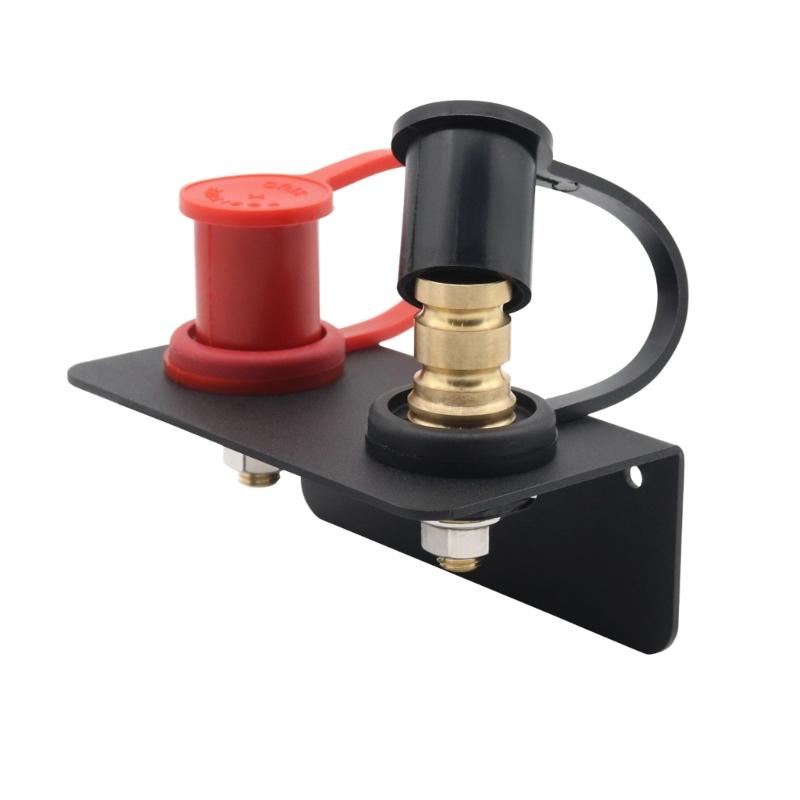 Battery Jump Post Starter for Lawn Mowers ATV Boats High Voltage Battery Jump Post Set with Mounting Bracket & Cover