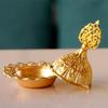 Retro Kupfer Mini Krone Ausgehöhlt Räucherstäbchen Brenner Halter Golden Arabischer Brenner Fänger Heimdekoration Sandelholz Räuchergefäß
