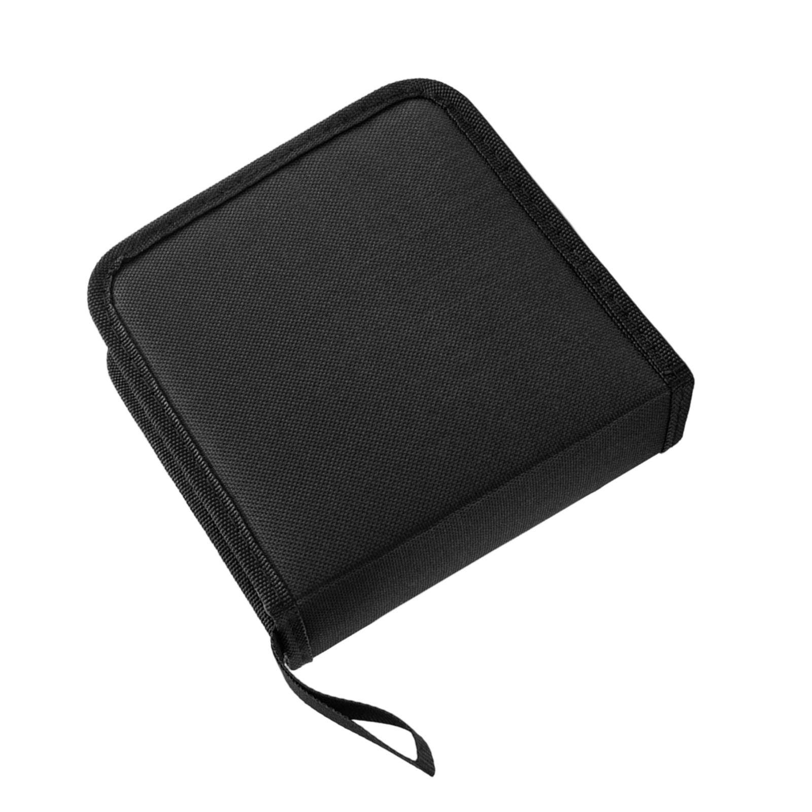 

Сумка для дисков из ткани Оксфорд на 40 карманов, автомобильный чехол для CD, водостойкая, для удобного хранения и защиты салона автомобиля чёрный