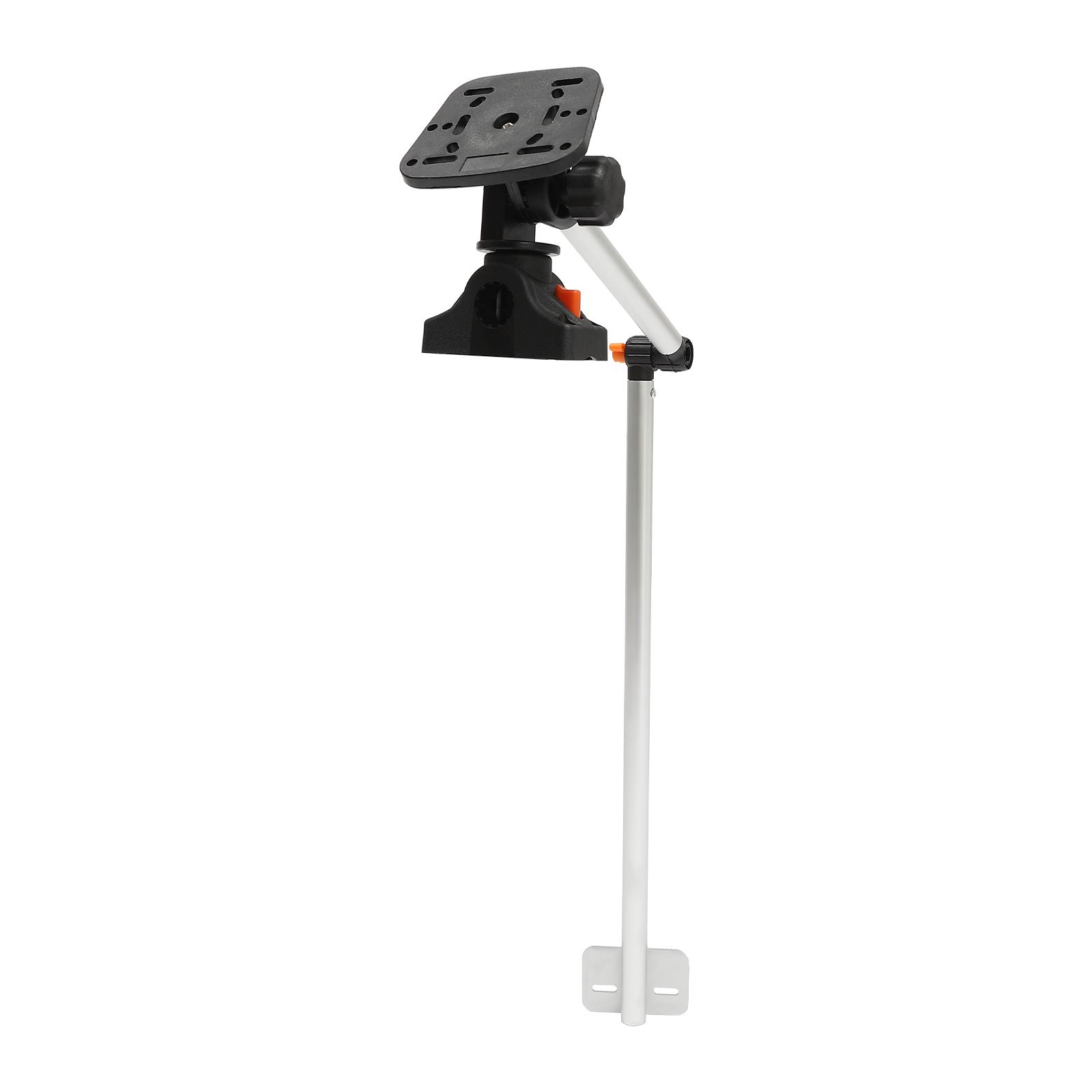 Supporto per Trasduttore Portatile Morsetto di Montaggio per Ecoscandaglio Universale Regolabile a 360° nero