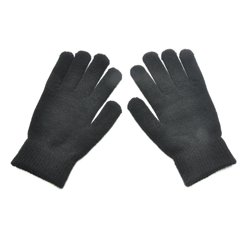 Acrylic Gloves Warm Touch 20Cm Black R01