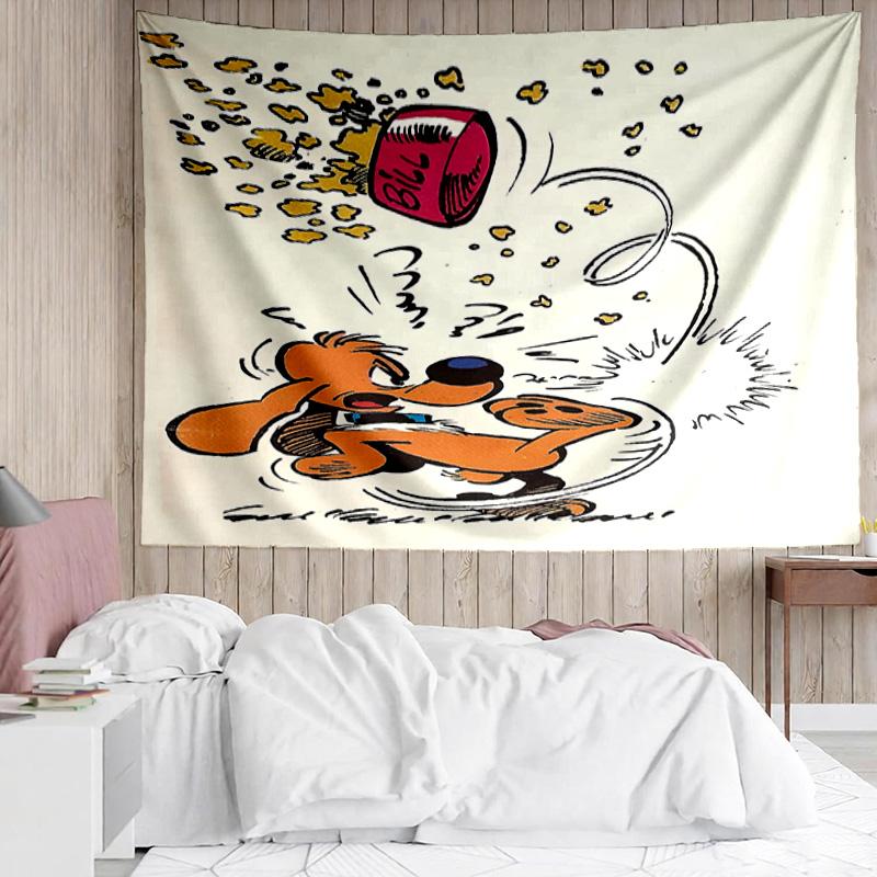 1PC Dog Boule Quick-Dry Tapestry, Unique Design Tapestry, Suitable for Bedroom,Livingroom, Playroom,Heartwarming Holiday Gifts
