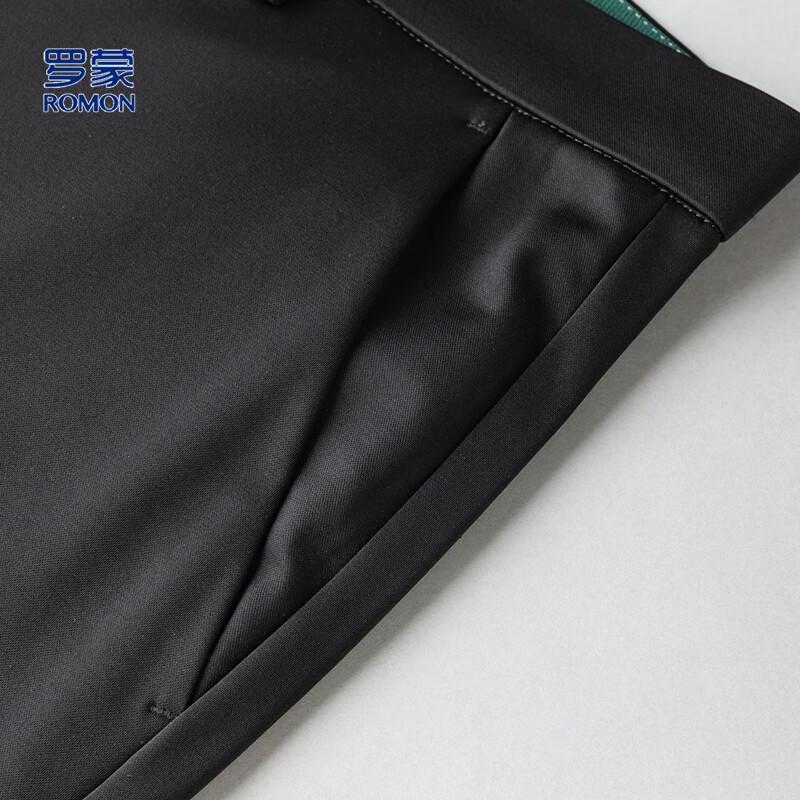 Luomeng Men's Summer Ice Silk Blend Straight Casual Trousers