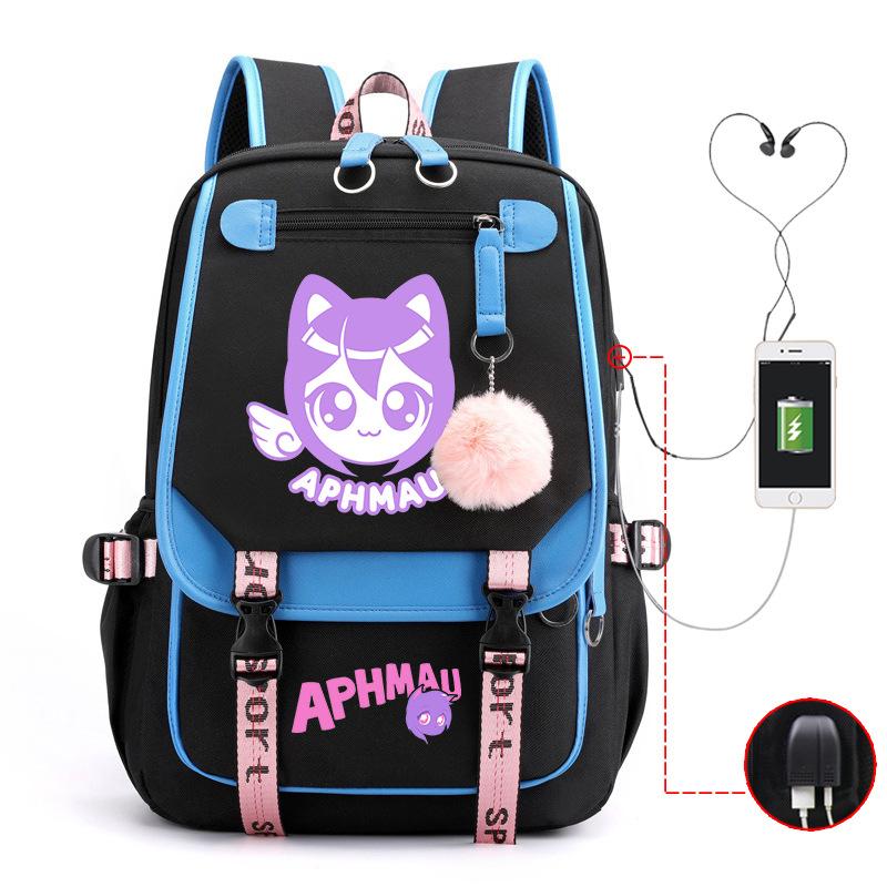 Cute Cartoon Junior High School Student Schoolbag Female Lightweight Large-Capacity Student Backpack no specifications